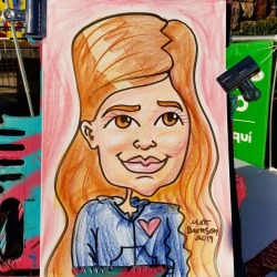 Caricature from Oktoberfest in Framingham.  Thanks for having me!   ============= Commissions are open! 😃 ============= Caricatures are a fun addition to any party!  ============= . . . . . . .  #art #caricatures #drawing #caricaturist #framingham