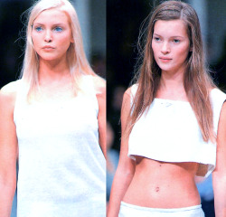 ejakulation:  Nadja Auermann and Kate Moss