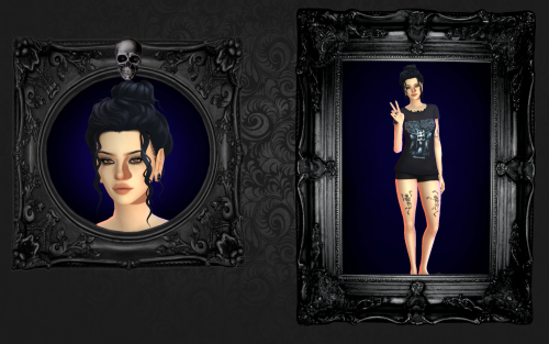 ookyspookysims: Metalhead Goth  ⛧ A Look book Keep reading What a kickass lookbook! 