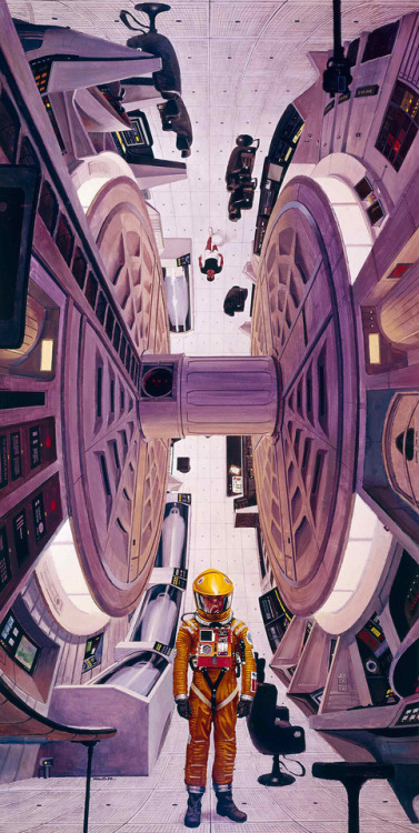 conceptartworld:Promotional artwork for Stanley Kubrick’s “2001: A Space Odyssey” 