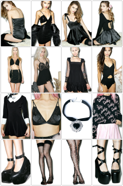 coquettefashion:  ☆ Satin Suit  ☆  Sequin Dress ☆ Satin Dress ☆ Tie Bodysuit &amp; Bubble Skirt  ☆ Lace Up Crop &amp; Skirt  ☆ Lace Dress ☆ Ruffle Dress ☆ Lace Bodysuit  ☆ Wednesday Dress  ☆ Velvet Bra ☆ Heat Choker ☆ Daddy