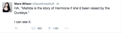 acrossthetallgreenriver:nyodrite:girlswillbeboys11:buzzfeedau:so mara wilson is writing matilda at h