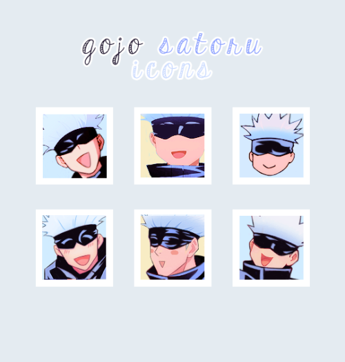 gojosattoru:★ GOJO’S DORKY FACES ICONS ★ICONS REQUEST BY: @anonHope you enjoy darling! To download t