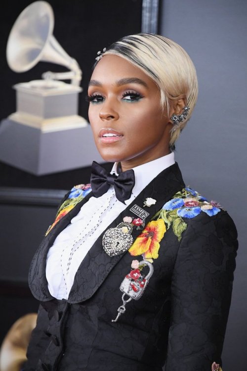 monaedroid:Janelle Monáe attends the 60th Annual GRAMMY Awards Madison Square Garden , New York City
