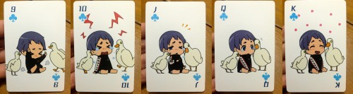 ebe-bee:ebe-bee:Now for the Nitori version from the new Free! card decks!(Haru) (Rin) (Makoto) (Rei)