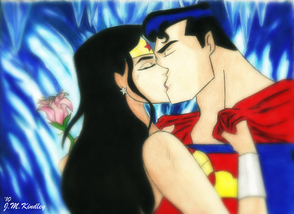 hellyeahsupermanandwonderwoman:  #Superman #WonderWoman #Love #Kiss“It is the passion