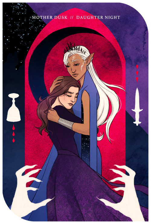 siderealscion:New Curse of Strahd campaign art! tarot-style Nimalia and Theodora. Nim (circle of sta