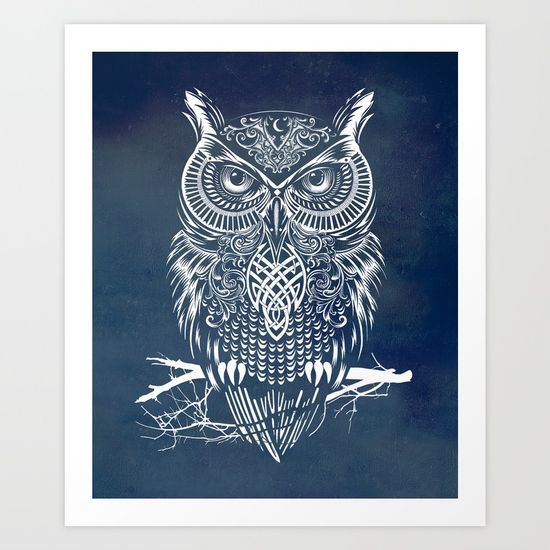 artagainstsociety:  Warrior Owl Nightby Rachel Caldwell