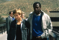 90sclubkid:  River Phoenix and Sidney Poitier