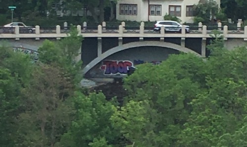 May 2018 - Graffiti in Minneapolis in memory of our comrade Toor who has recently fallen.Toor was an