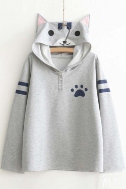 bluetyphooninternet: Hot Sale– CUTE CLOTHES THEME  Cute Cat Print Loose Hoodie ุ.80 ล.47    Rabbit Ears Batwing Sleeve Cape แ.10 ิ.75   Giraffe Print Queenie’s Athletic Sweatshirt เ.16 อ.60   Cat Ears Hooded Sweatshirt with Bow Back เ.94