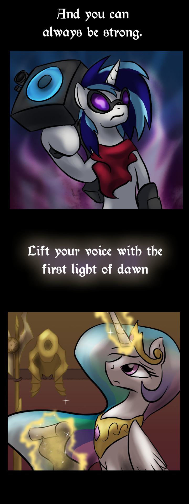 casualprivatepinkie:  spike-in-weirdworld:  dreamwarden:  Fear not this night,you
