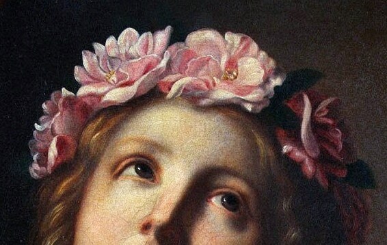 die-rosastrasse:  Onorio Marinari Italian, 1627-1715 Saint Cecilia (detali)