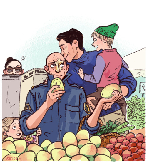 procrusher:I finished it! The Genghis family go to the farmer’s market. Mom comes too and everyone p