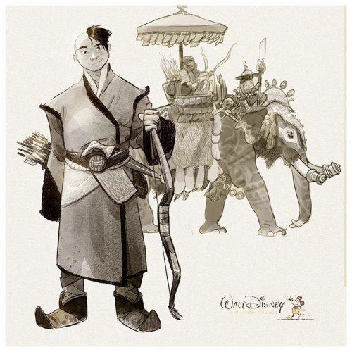 Early character designs for #rayaandthelastdragon ✏️ #animationart #mammoth #fantasyart (at Burbank,