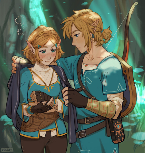 viria:look at me shamelessly drawing Zelink fan arts instead of taking Link and actually saving Zeld