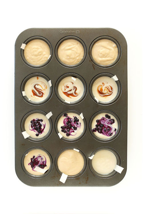 vegkitty:  queer-tastic:  happyvibes-healthylives:  Easy Vegan Cheesecakes  No way… I need this in my life!  Making these for Easter c: 