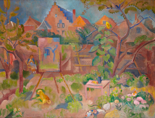 Sárika Góth (1900-1991), ‘Sárika’s tuin te Veere’, gesigneerd en gedateerd 1951, d