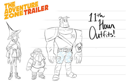 Trailer Process 03: Character Designs!@gullshriek and @goknights drew our character and costume desi