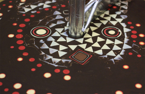 itscolossal:  Hidden Geometric Patterns Gradually Revealed inside Giant Chocolate Cylinder