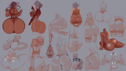 therealfunk:  March sketch dump!Twitter / Patreon 