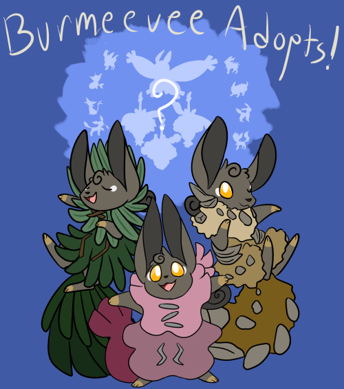 Eevee/Burmy surprise adopts - 20$ !(special thanks to @gendercryptiid who had the original idea