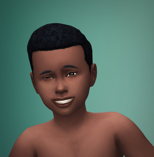 xldsims:Here’s the second of three hairs I’ve converted from adult to kids. This time, I’ve made t