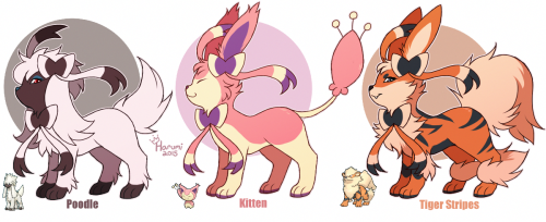 A few Sylveon crossbreeds ~