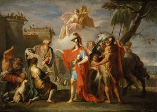 lionofchaeronea:Alexander the Great Founding Alexandria, Placido Costanzi, 1736-37
