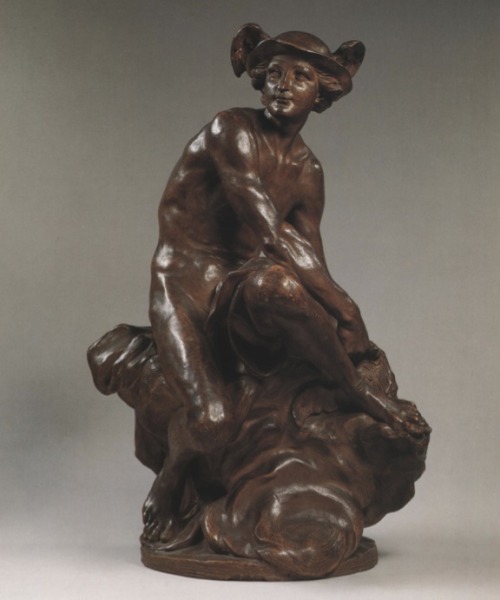 hismarmorealcalm:Jean-Baptiste Pigalle (1714 – 1785) (after) Statuette of Mercury  Cast t