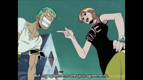 Zoro & Nami At Whiskey Peak