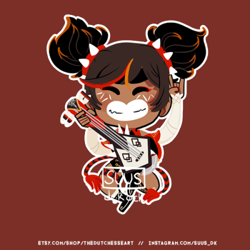 Last of the Genshin Impct chibi stickers! Maybe posting chill will bring Xiao to me ;A;You can find 