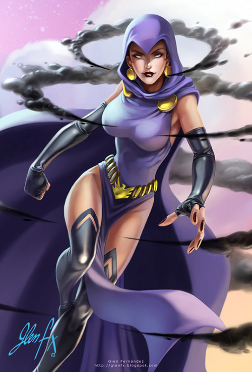 geekearth:  Raven - Another of my favorite Women of Comics (1.Walerian Walawski, 2.W-E-Z, 4.MagicnaAnavi, 7.Glen Fernandez, 8.shefang) 