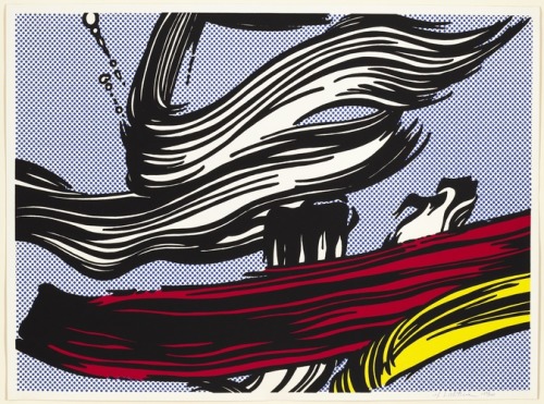 artist-lichtenstein:Brushstrokes, Roy Lichtenstein, 1967, Art Institute of Chicago: Prints and Drawi