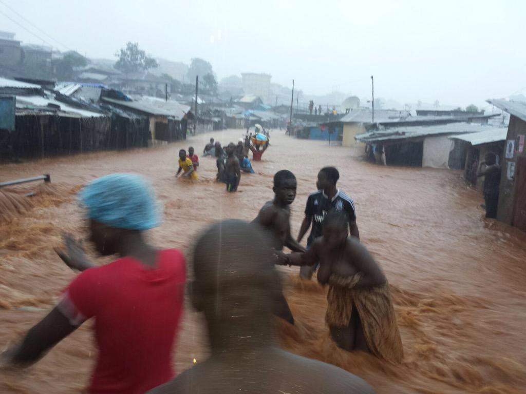 ourafrica:  Sierra Leone, frequent flooding due to deforestation. Please keep the