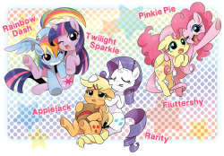 sprinkleponysweets:  mane 6 ! by 馬野※C85三日目東ウ42a