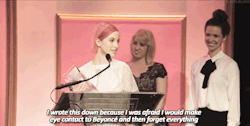 slexpwalking-deactivated2015042: Hayley Williams accepting the 2014 Billboard Women in Music honor for Trailblazer of the Year.