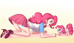 Elrincondelpony:  Pinkie And Pinkie By Apzzang  