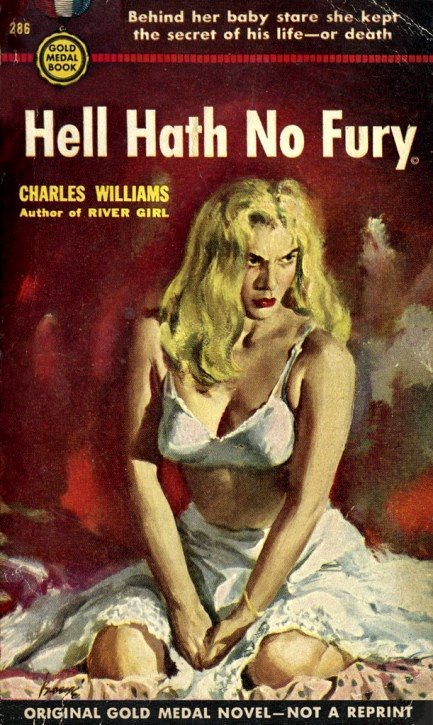mudwerks:  Hell Hath No Fury (1953) cover by Barye Phillips “behind her baby