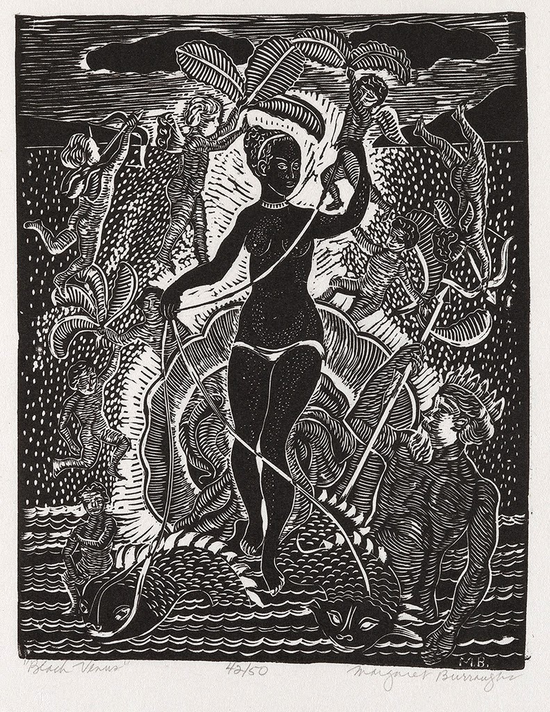 mujeresartistas:
“   Margaret Burroughs - Black Venus (1957)
“Burroughs had a vision of doing more to preserve black heritage. With her husband, Burroughs converted the ground floor of their old Chicago mansion into a small museum in which they could...