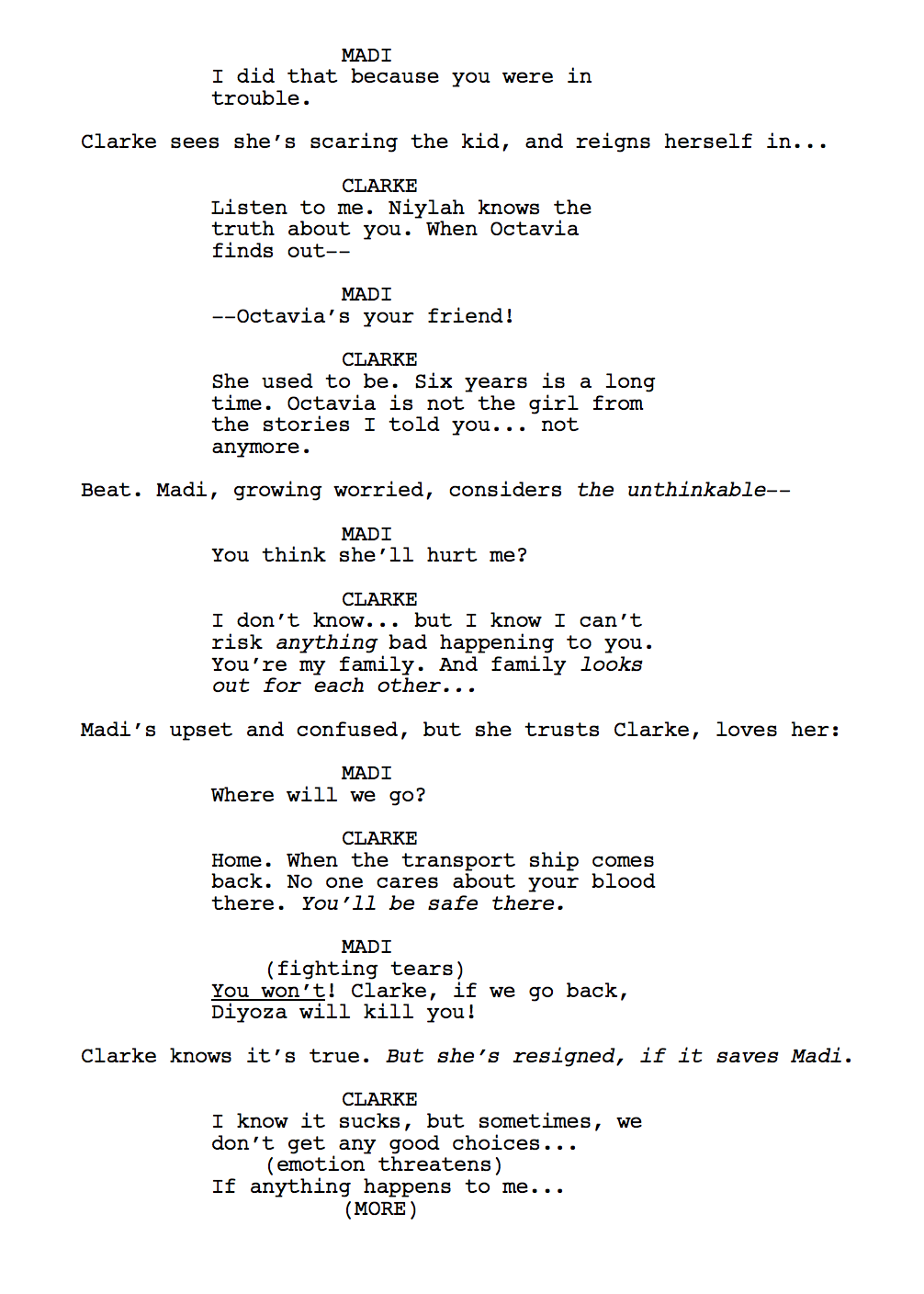 Hey guys!We’re back with another look inside the script, this time with Clarke