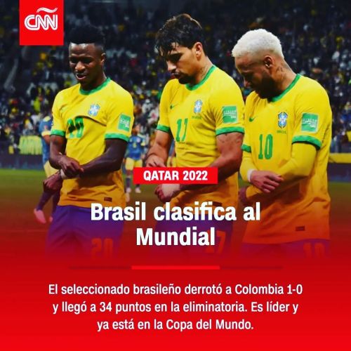 #Brasil es la primera selección sudamericana en clasificar a #Qatar2022. Sigue invicto en la elimina