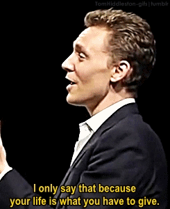 tomhiddleston-gifs:   Tom Hiddleston, bringing you words and quotes of wisdom since