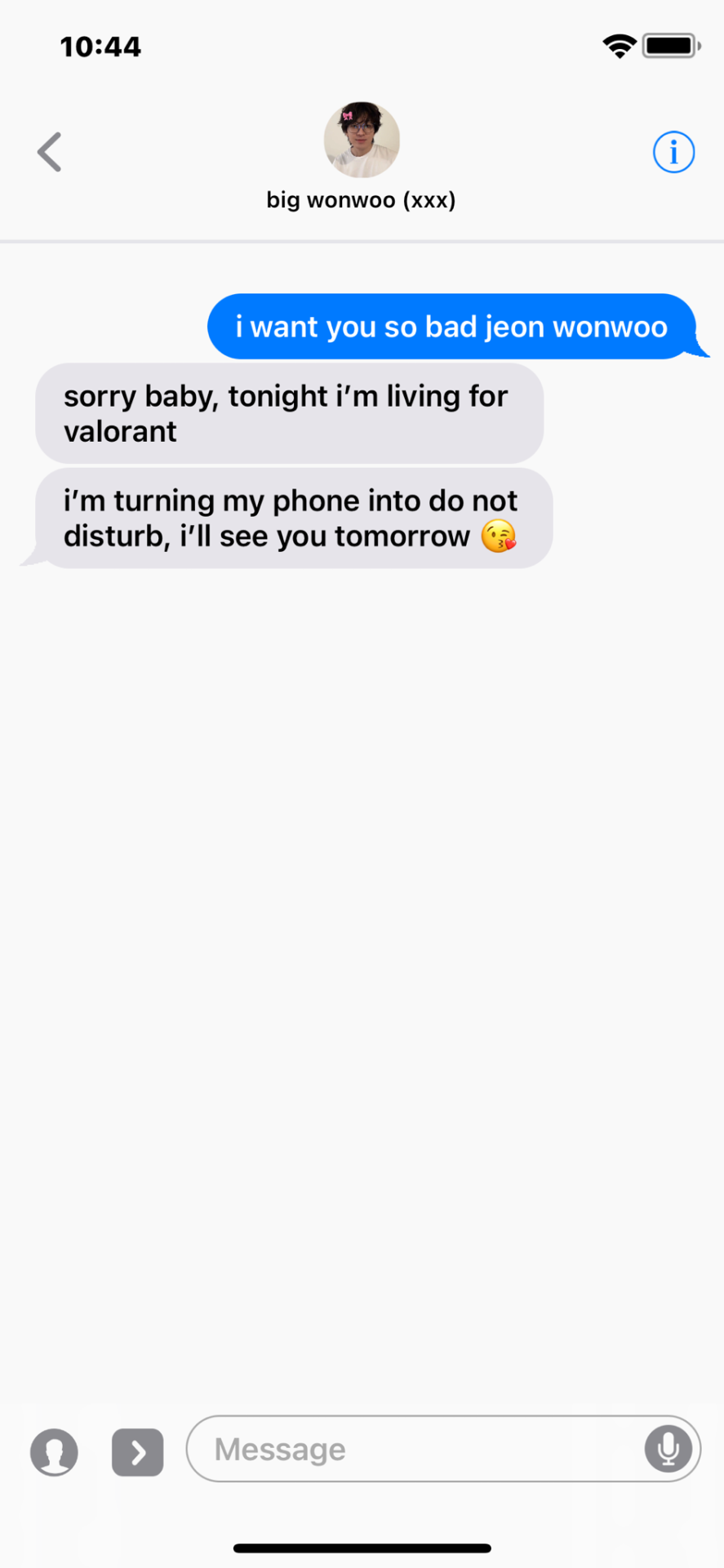 Smut Texts With Hyung Line