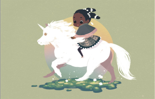 dogjpeg:Piece 1 (of at least 5) of my Little Mori Girl & Magical Animals illustration series! If