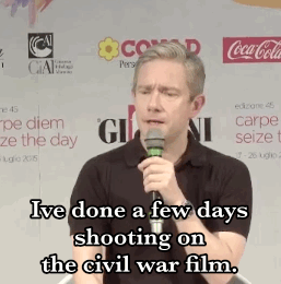 sherlocked-avatar:  Martin on his character in Marvel’s Civil WarThis is VERY paraphrased