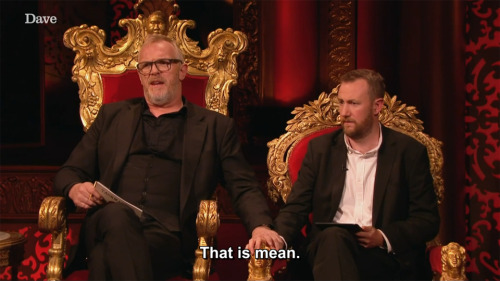 taskmastercaps: [ID: Six screencaps from Taskmaster. James Acaster asks Kerry Godliman, “Oh, you puk