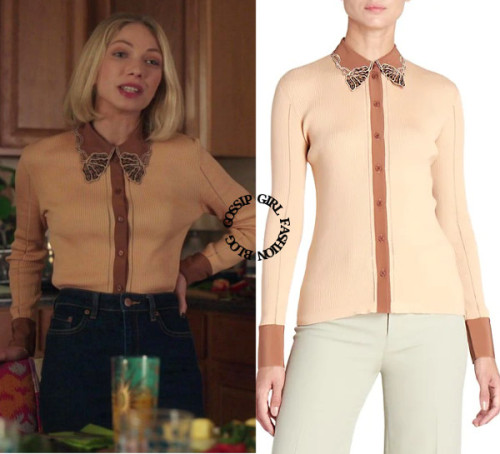 Who: Tavi Gevinson as Kate KellerWhat: Chloé Embellished Ribbed Knit Cardigan - $630.00Where: