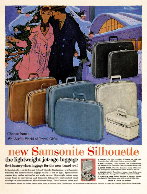 Samsonite, 1959Theme Week: 12 Days of Christmas, Day 2