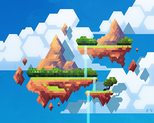 retronator:   This is a great roundup of the one and amazing hexel (6 edged pixel